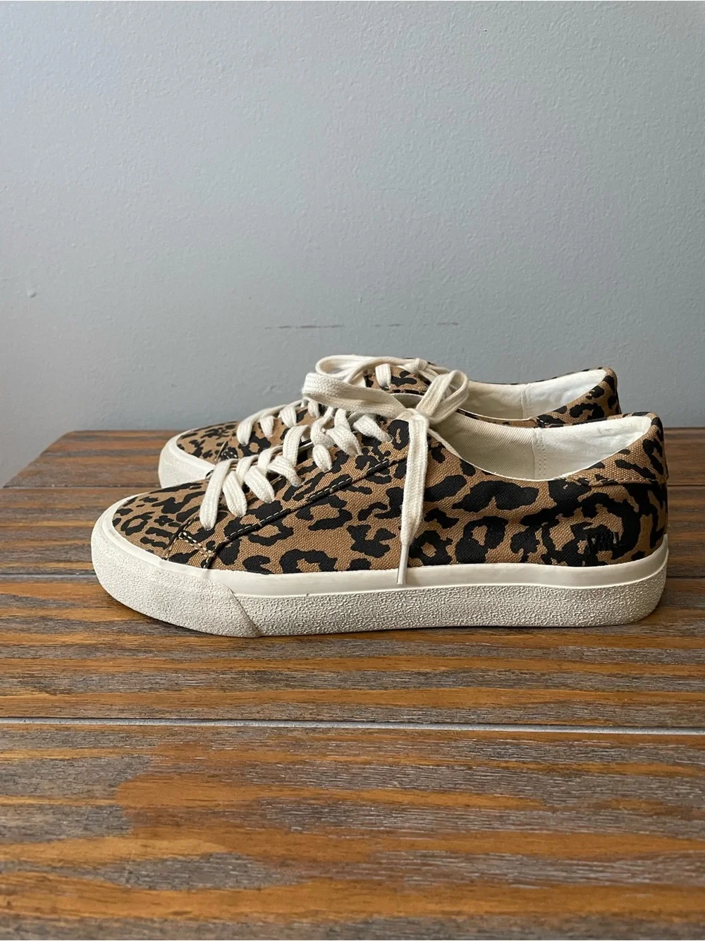 Madewell Sidewalk Low-Top Sneakers -  leopard print - sz 6